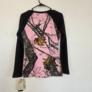 Yukon Gear Pink Camo Long Sleeve Thermal Shirt Womens Size S